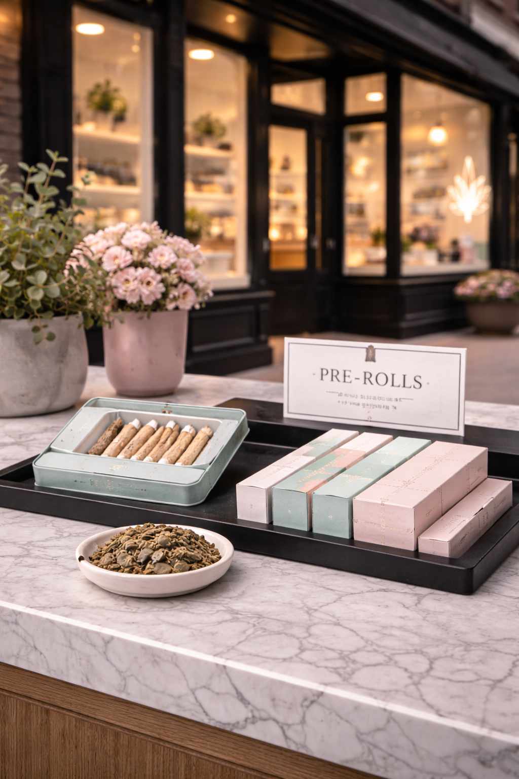 Pre-roll cannabis products at Holy Smokes