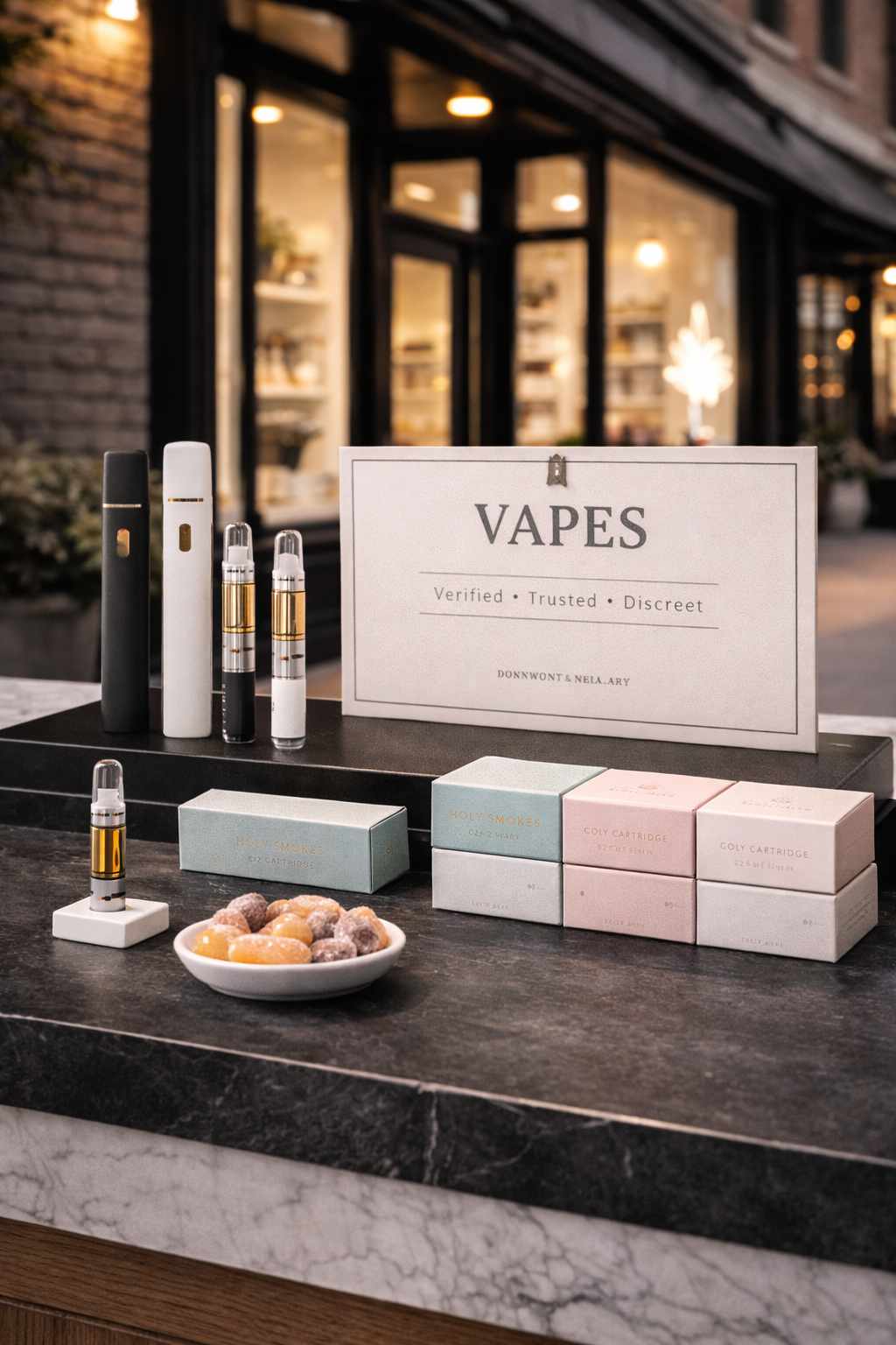 Vape products at Holy Smokes in Elmira