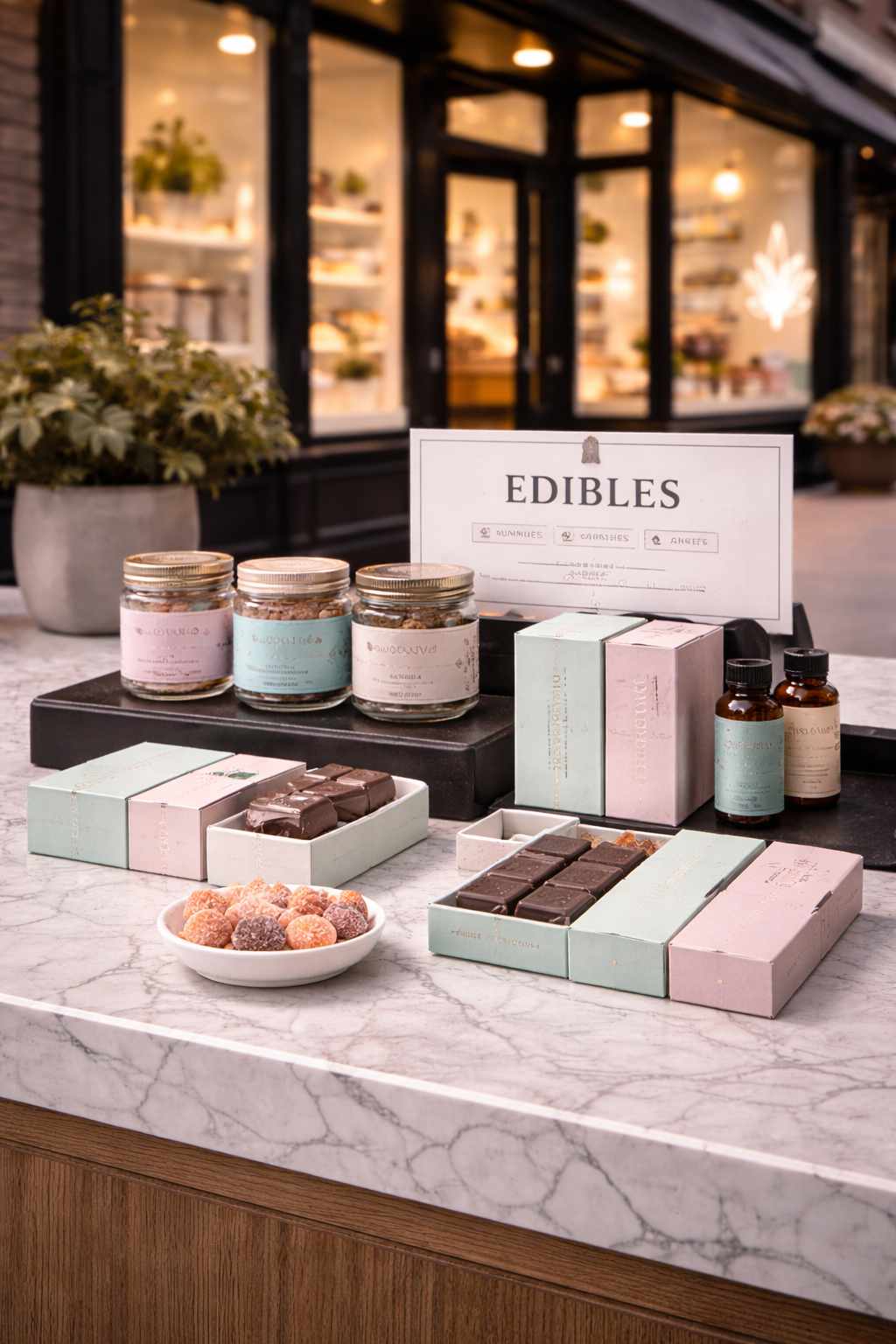 Edible cannabis products available at Holy Smokes